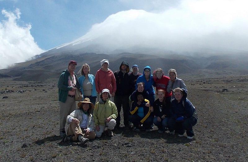 Maryville University biology students at Galapagos Islands during study abroad trip